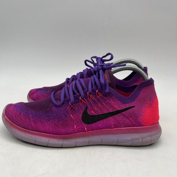 Nike Free RN Flykni 880844-600  Women`s Size 9.5 Running Shoes Athletic Sneakers - Picture 8 of 11